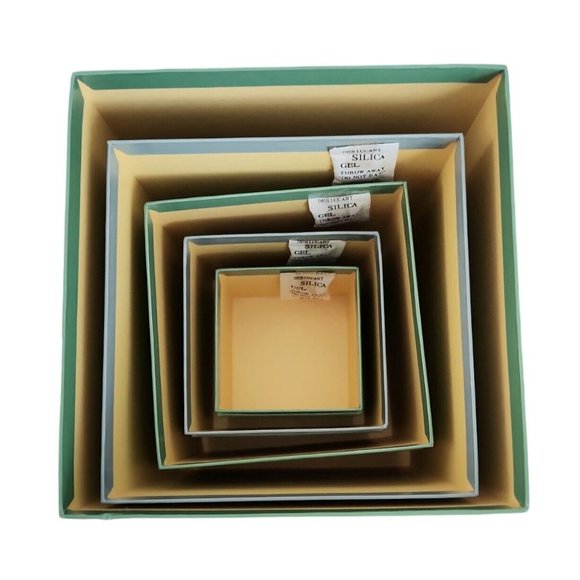 Vtg Thomas Kinkade Nesting Boxes Set Painter Of Light Amcal Scripture Lighthouse - Picture 5 of 14